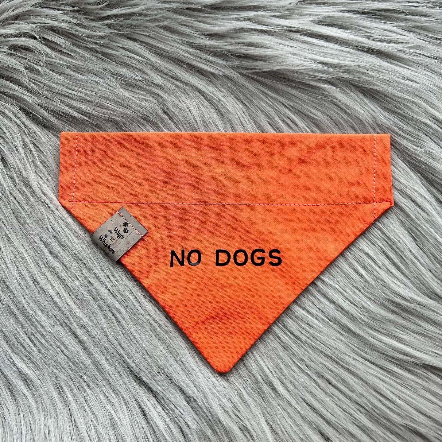 No Dogs Behaviour Bandana