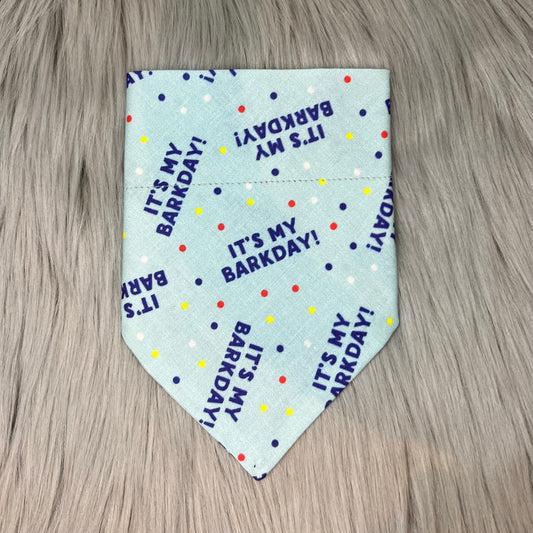 Blue Barkday Bandanas