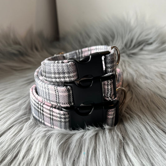 Pink Tartan Dog Collars