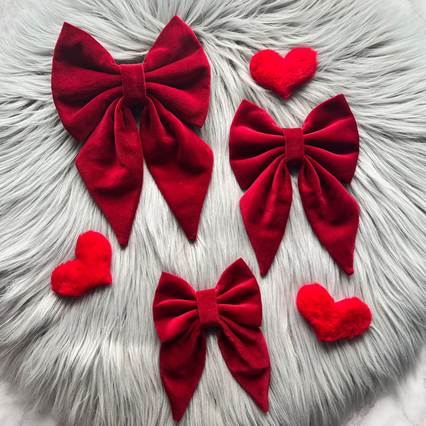 Red Velvet Sailor Bows