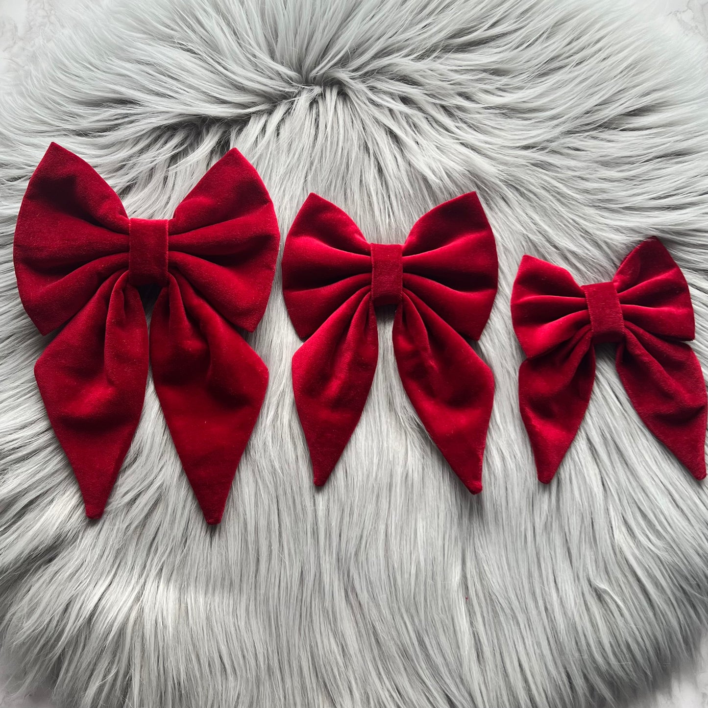 Red Velvet Sailor Bows