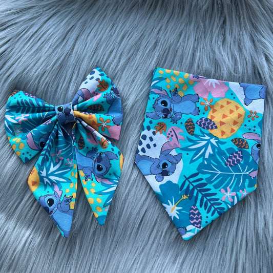 Tropical Stitch Bandanas and Bows