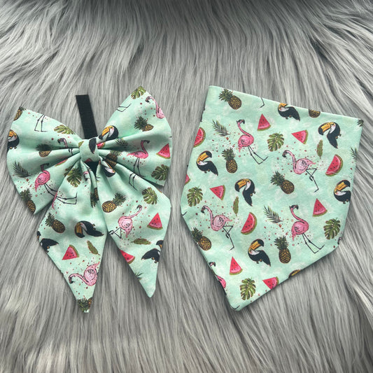 Tropical Summer Bandanas and Bows